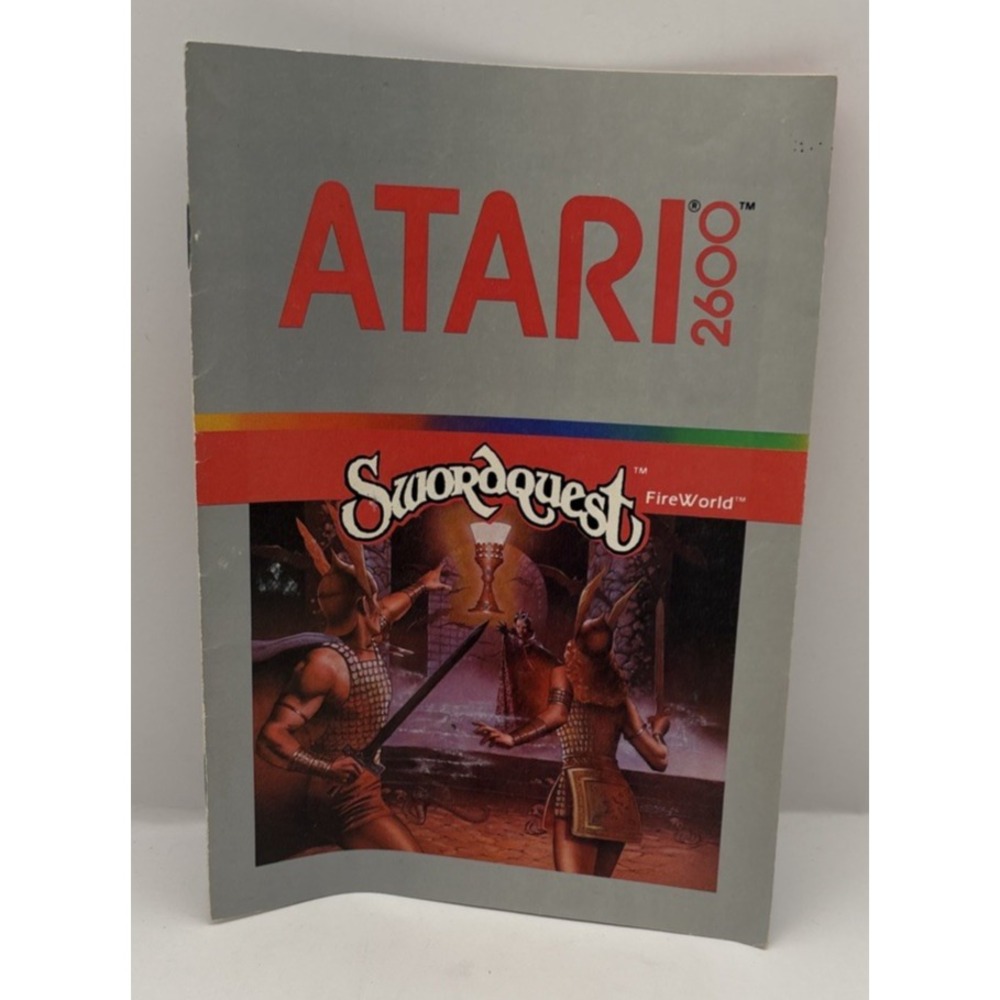 Atari 2600 Swordquest‎ Instruction Manual ONLY Original Vintage